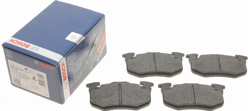 BOSCH 0 986 495 236 - Brake Pad Set, disc brake www.autospares.lv