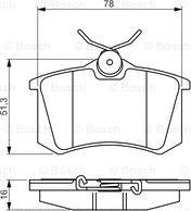 BOSCH 0 986 495 231 - Bremžu uzliku kompl., Disku bremzes autospares.lv