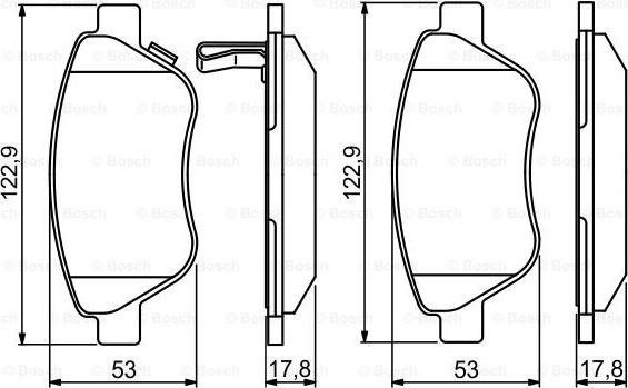 BOSCH 0 986 495 237 - Тормозные колодки, дисковые, комплект www.autospares.lv