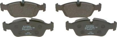 BOSCH 0 986 495 229 - Brake Pad Set, disc brake www.autospares.lv