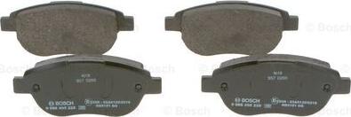 BOSCH 0 986 495 225 - Тормозные колодки, дисковые, комплект www.autospares.lv