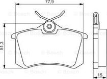 BOSCH 0 986 495 226 - Тормозные колодки, дисковые, комплект www.autospares.lv