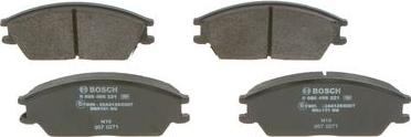 BOSCH 0 986 495 221 - Brake Pad Set, disc brake www.autospares.lv