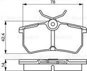 BOSCH 0 986 495 227 - Bremžu uzliku kompl., Disku bremzes www.autospares.lv