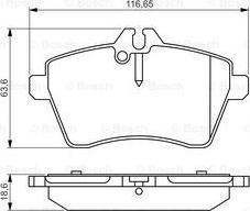 BOSCH 0 986 495 273 - Bremžu uzliku kompl., Disku bremzes www.autospares.lv