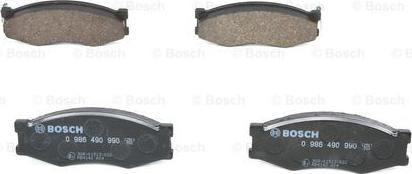 BOSCH 0 986 490 990 - Bremžu uzliku kompl., Disku bremzes www.autospares.lv