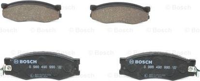 BOSCH 0 986 490 990 - Bremžu uzliku kompl., Disku bremzes autospares.lv