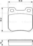 BOSCH 0 986 490 510 - Brake Pad Set, disc brake www.autospares.lv