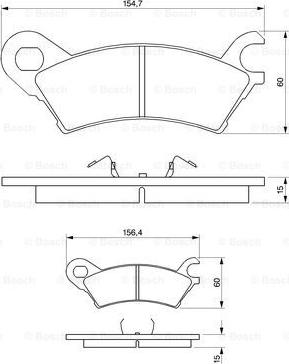 BOSCH 0 986 490 370 - Bremžu uzliku kompl., Disku bremzes www.autospares.lv