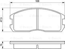 BOSCH 0 986 491 260 - Bremžu uzliku kompl., Disku bremzes www.autospares.lv