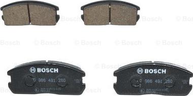 BOSCH 0 986 491 260 - Bremžu uzliku kompl., Disku bremzes www.autospares.lv