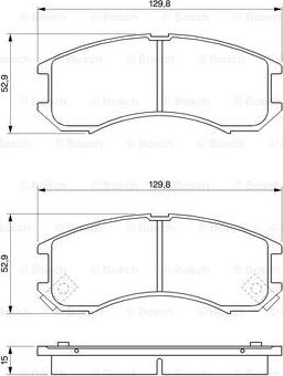 BOSCH 0 986 493 790 - Bremžu uzliku kompl., Disku bremzes www.autospares.lv