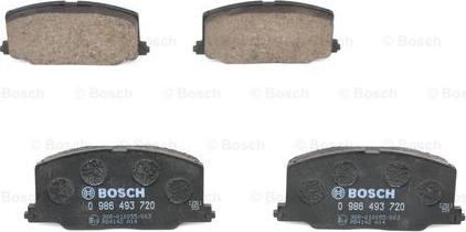 BOSCH 0 986 493 720 - Bremžu uzliku kompl., Disku bremzes www.autospares.lv