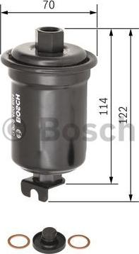 BOSCH 0 986 450 604 - Degvielas filtrs autospares.lv