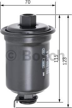 BOSCH 0 986 450 103 - Топливный фильтр www.autospares.lv