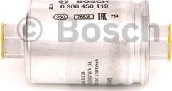 BOSCH 0 986 450 119 - Degvielas filtrs www.autospares.lv