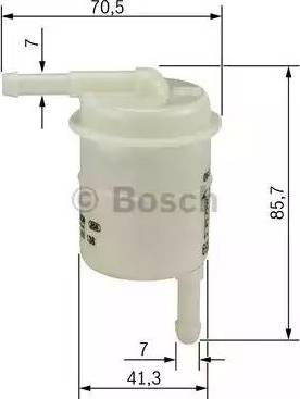 BOSCH 0 986 450 138 - Degvielas filtrs www.autospares.lv