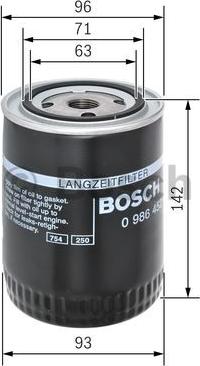 BOSCH 0 986 452 400 - Eļļas filtrs www.autospares.lv