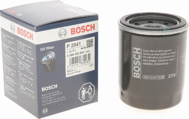 BOSCH 0 986 452 041 - Eļļas filtrs autospares.lv