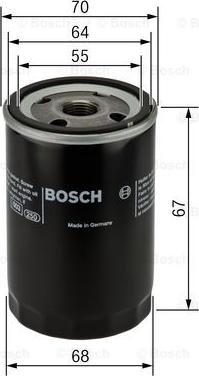 BOSCH 0 986 452 058 - Eļļas filtrs www.autospares.lv