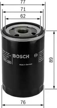 BOSCH 0 986 452 068 - Eļļas filtrs autospares.lv