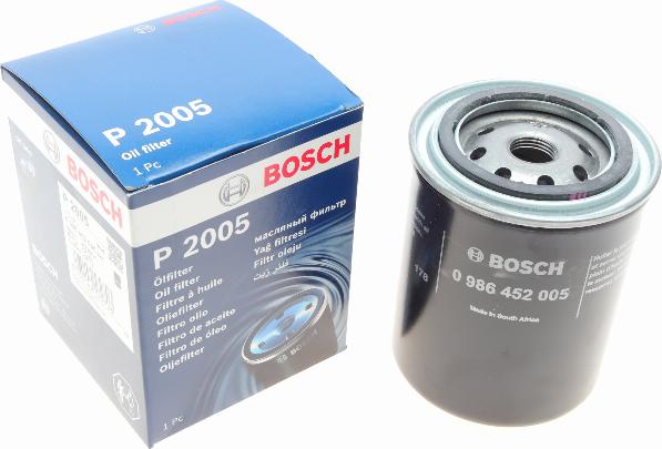 BOSCH 0 986 452 005 - Eļļas filtrs www.autospares.lv