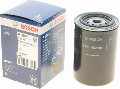 BOSCH 0 986 452 001 - Масляный фильтр www.autospares.lv