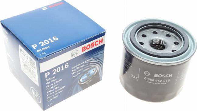 BOSCH 0 986 452 016 - Eļļas filtrs www.autospares.lv