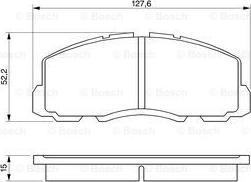 BOSCH 0 986 469 550 - Bremžu uzliku kompl., Disku bremzes autospares.lv