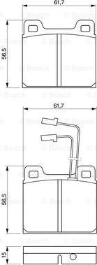 BOSCH 0 986 469 111 - Тормозные колодки, дисковые, комплект www.autospares.lv