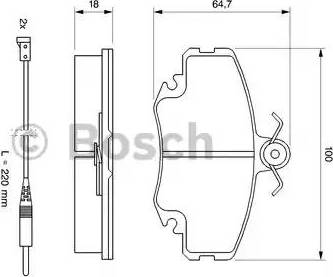 BOSCH 0 986 469 371 - Bremžu uzliku kompl., Disku bremzes www.autospares.lv