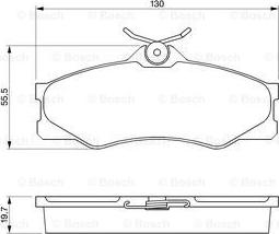 BOSCH 0 986 469 790 - Bremžu uzliku kompl., Disku bremzes www.autospares.lv