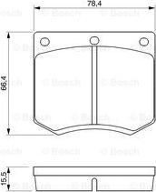 BOSCH 0 986 464 914 - Bremžu uzliku kompl., Disku bremzes www.autospares.lv