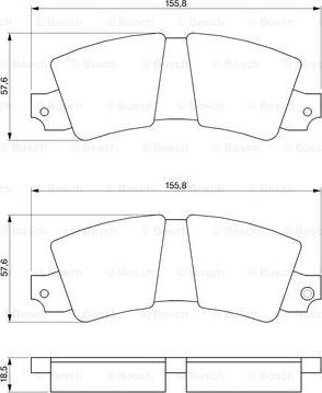 BOSCH 0 986 464 421 - Тормозные колодки, дисковые, комплект www.autospares.lv