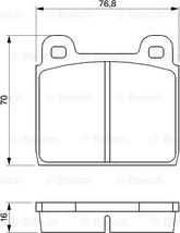 BOSCH 986464681 - Bremžu uzliku kompl., Disku bremzes autospares.lv