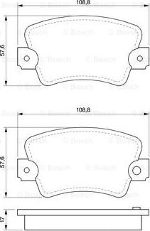 BOSCH 0 986 464 881 - Тормозные колодки, дисковые, комплект www.autospares.lv