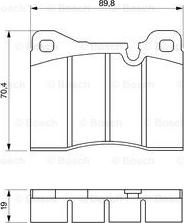 BOSCH 0 986 464 372 - Bremžu uzliku kompl., Disku bremzes autospares.lv