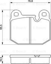 BOSCH 0 986 465 881 - Brake Pad Set, disc brake www.autospares.lv