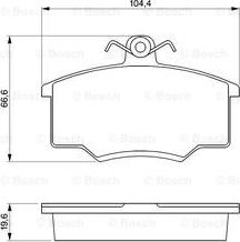 BOSCH 0 986 465 744 - Bremžu uzliku kompl., Disku bremzes www.autospares.lv