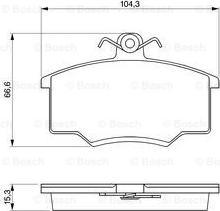 BOSCH 0 986 465 745 - Brake Pad Set, disc brake www.autospares.lv