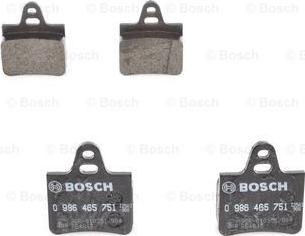 BOSCH 0 986 465 751 - Bremžu uzliku kompl., Disku bremzes www.autospares.lv