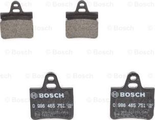 BOSCH 0 986 465 751 - Bremžu uzliku kompl., Disku bremzes www.autospares.lv