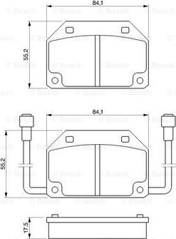 BOSCH 0 986 465 733 - Тормозные колодки, дисковые, комплект www.autospares.lv