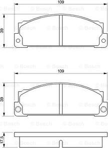 BOSCH 0 986 466 471 - Bremžu uzliku kompl., Disku bremzes www.autospares.lv