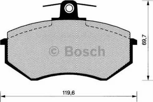 BOSCH 0 986 466 699 - Тормозные колодки, дисковые, комплект www.autospares.lv