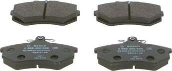 BOSCH 0 986 466 698 - Brake Pad Set, disc brake www.autospares.lv