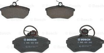 BOSCH 0 986 460 948 - Тормозные колодки, дисковые, комплект www.autospares.lv