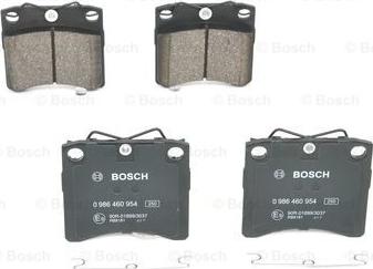 BOSCH 0 986 460 954 - Bremžu uzliku kompl., Disku bremzes autospares.lv