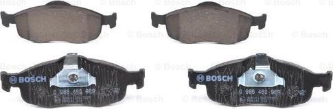 BOSCH 0 986 460 969 - Bremžu uzliku kompl., Disku bremzes www.autospares.lv