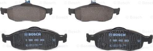 BOSCH 0 986 460 969 - Bremžu uzliku kompl., Disku bremzes www.autospares.lv